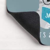 Tapis De Souris Moderne Amusant livre Monogramme (Coin)