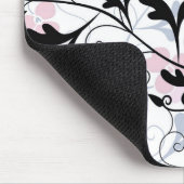 Tapis de souris moderne de conception florale - (Coin)