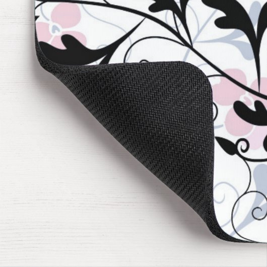 Tapis de souris moderne de conception florale - (Coin)