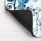 Tapis de souris moderne de conception florale - (Coin)