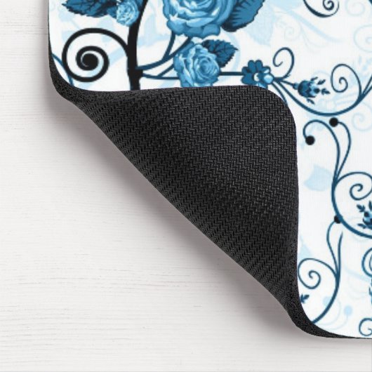 Tapis de souris moderne de conception florale - (Coin)