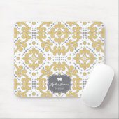 Tapis de souris moderne de médaillon de bonheur (Avec souris)