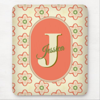 Tapis De Souris Moderne et personnalisable Monogramme Mousepad