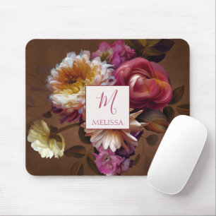 Tapis De Souris Moderne Floral Rustique Gras Cadeau Personnalisé