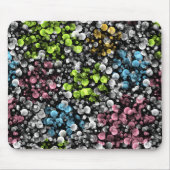 Tapis De Souris Moderne Funky coloré Pois Motif rétro (Devant)