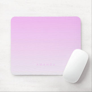 Tapis De Souris Moderne Gradients Pink Minimaliste Personnaliser