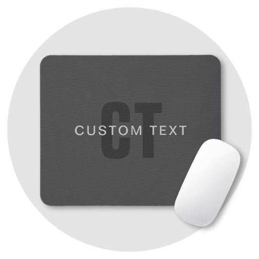 Tapis De Souris Moderne modèle de conception de monogramme éditabl
