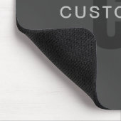 Tapis De Souris Moderne modèle de conception de monogramme éditabl (Coin)