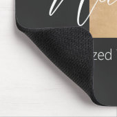 Tapis De Souris Moderne Monogramme Initiale T & Nom Personnalisé (Coin)
