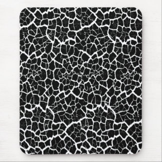 Tapis de souris moderne, noir, blanc, abstrait, cr
