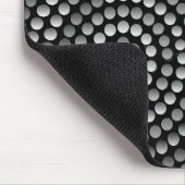 Tapis de souris moderne, noir, gris, abstrait (Coin)