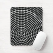 Tapis de souris moderne, noir, gris, abstrait (Avec souris)