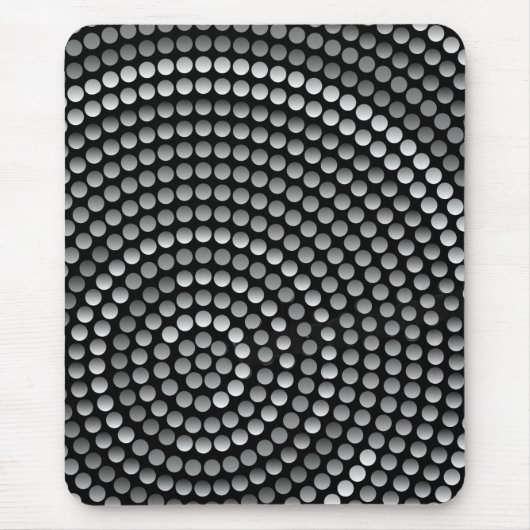 Tapis de souris moderne, noir, gris, abstrait (Devant)