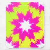 Tapis De Souris Moderne Rose éblouissant vert Jaune teinture à tar (Devant)