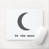 Tapis De Souris Moderne simple à la citation de la lune (Avec souris)