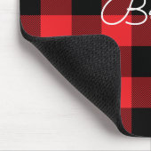 Tapis De Souris Moderne Vérification Red et Black Buffalo (Coin)