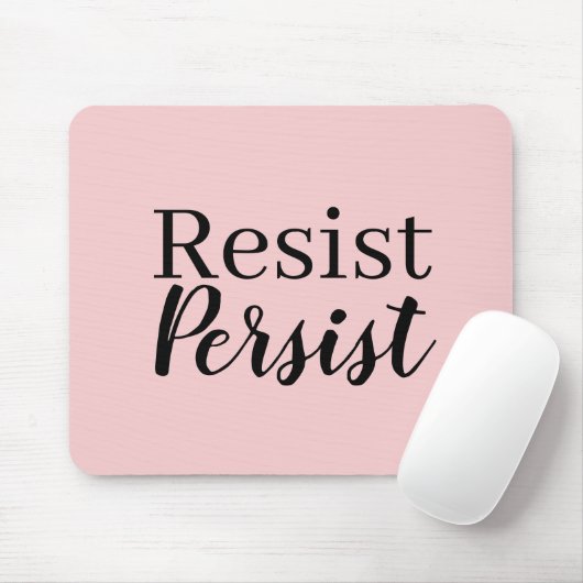Tapis De Souris Modernes élégants résistent persistent citation (Avec souris)