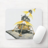 Tapis De Souris Module d'Apollo 11 Eagle décollant de la lune (Avec souris)