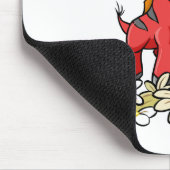 Tapis De Souris Moehog rouge et bourdonnement (Coin)
