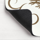 Tapis De Souris Moineau de chocolat avec le ruban (Coin)