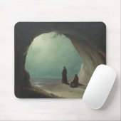Tapis De Souris Moines dans une Grotte (par Carl Blechen) (Avec souris)