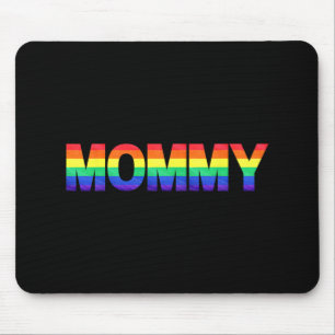 Tapis De Souris Mois de la fierté gay Fête des mères LGBTQ Drapeau