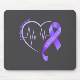 Tapis De Souris Mois de la sensibilisation aux surdoses Ruban Viol