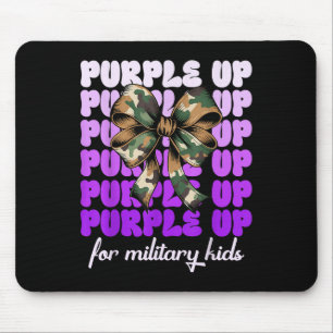 Tapis De Souris Mois De L'Enfant Militaire Purple Pour Mil