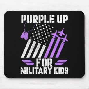 Tapis De Souris Mois de l'enfant militaire violet pour le militair