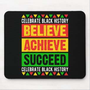 Tapis De Souris Mois de l'histoire des Noirs Croire Réussir Afriqu