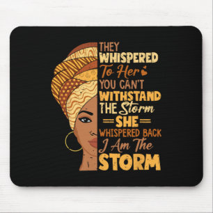 Tapis De Souris Mois de l'histoire des Noirs Fille africaine Femme