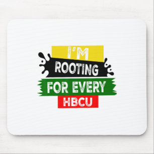 Tapis De Souris Mois de l'histoire des Noirs HBCU Je soutiens chaq