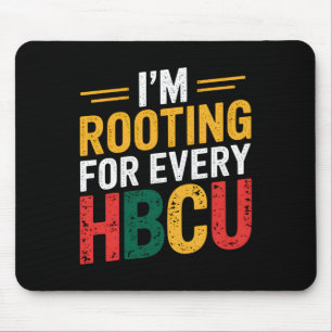 Tapis De Souris Mois de l'histoire des Noirs HBCU Je soutiens chaq