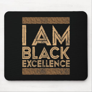 Tapis De Souris Mois de l'histoire des Noirs Je suis l'excellence