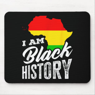 Tapis De Souris Mois de l'histoire des Noirs Je suis l'histoire de
