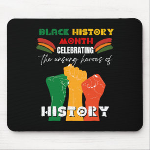 Tapis De Souris Mois de l'histoire des Noirs Poing africain Améric