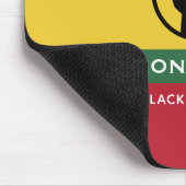 Tapis De Souris Mois de l'histoire noire Texte courbe afro-américa (Coin)