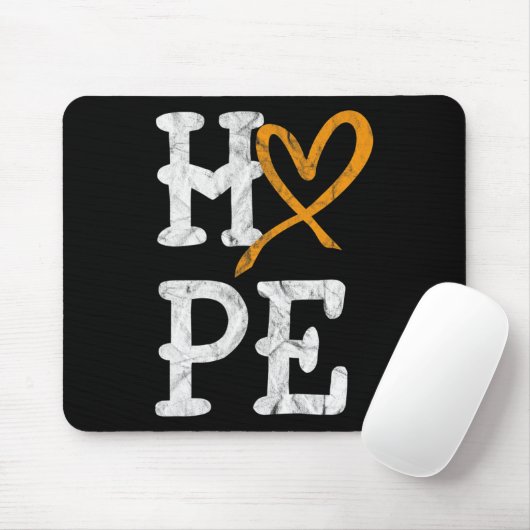 Tapis De Souris Mois de sensibilisation à la leucémie Espoir Cance (Avec souris)