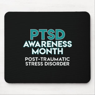 Tapis De Souris Mois De Sensibilisation À La Ptsd Après Le Stress