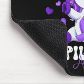 Tapis De Souris Mois de sensibilisation à l'épilepsie Ruban violet (Coin)