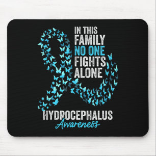 Tapis De Souris Mois de sensibilisation à l'hydrocéphalie Papillon