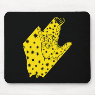Tapis De Souris Mois De Sensibilisation Asl Langue Soutien Je Vous