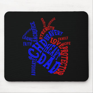 Tapis De Souris Mois de sensibilisation aux anomalies cardiaques c