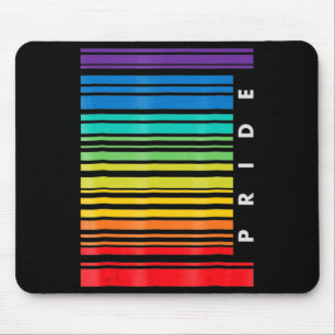 Tapis De Souris Mois de sensibilisation LGBT Code barre Pride Pans