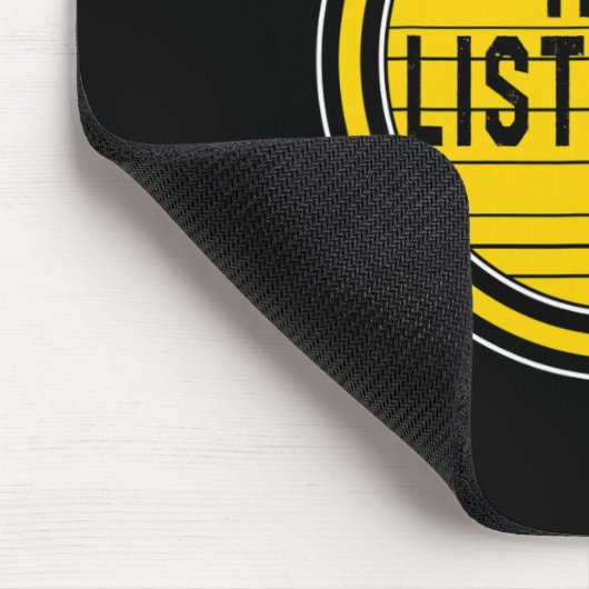 Tapis De Souris Mois De Sensibilisation Sans Écouter Asl Lang (Coin)