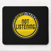 Tapis De Souris Mois De Sensibilisation Sans Écouter Asl Lang (Devant)