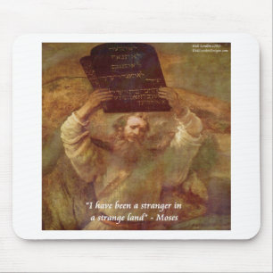 Tapis De Souris Moïse de Rembrandt & Citation Biblique