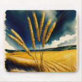 Tapis De Souris Moisson d'automne Prairie Gold Mousepad (Devant)