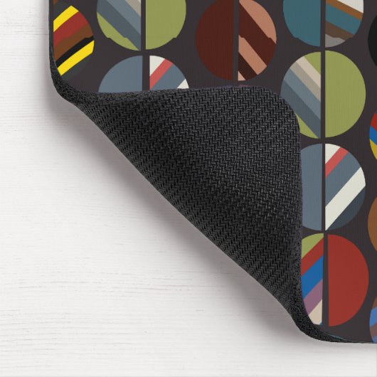 Tapis De Souris Moitié ovale rayée de la Masculine (Coin)