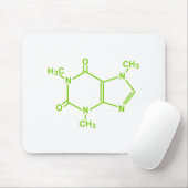 Tapis De Souris Molécule de caféine (Avec souris)